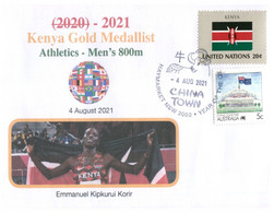 (WW 17 A) 2020 Tokyo Summer Olympic Games - Kenya Gold Medal 4-08-2021 - Athletics - Men's 800m - Summer 2020: Tokyo