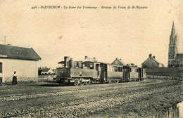 St Joachim * La Gare Des Tramways , Arrivée Du Train De St Nazaire * Locomotive Machine Ligne Chemin De Fer - Saint-Joachim