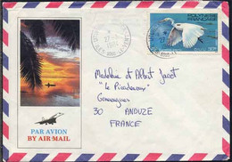 POLYNESIE - ILES SOUS LE VENT - UTUROA / 1984 LETTRE PAR AVION POUR LA FRANCE (ref 8490l) - Covers & Documents