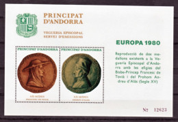 Andorre Viguerie épiscopale  Europa 1980 Neuf ** MNH Sin Charmela - Episcopal Viguerie