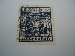 HYDERADAB INDIA USED STAMPS WITH POSTMARK - Hyderabad