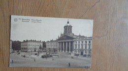 BRUXELLES Place Royale Tram Tramways Animée Brussel Brussels  België Belgique Carte Postale Post Card - Public Transport (surface)