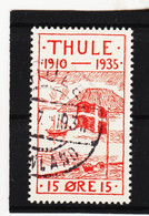 22E856 GRÖNLAND THULE1935  Michl  2  Gestempelt  ZÄHNUNG SIEHE ABBILDUNG - Thule