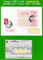 France ATM Vignette LSA06-92184 / Michel 3.1.5 Zb / R-Letter 4,50 + 8,50 FF / Neuilly Sablons / LSA Distributeurs - 1981-84 LS & LSA Prototypen