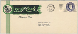 65141  - USA - POSTAL HISTORY - ADVERTISING STATIONERY COVER 1938 - Birds AGRICOLTURE - 1921-40