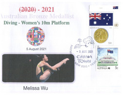 (WW 16 A) 2020 Tokyo Summer Olympic Games - Australia Bronze Medal 5-08-2021 - Diving Women's 10m  (Melissa Wu) - Summer 2020: Tokyo