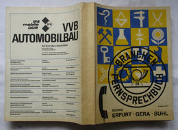 DDR Branchen-Fernsprechbuch Telefonbuch Bezirke Erfurt-Gera-Suhl - Sin Clasificación