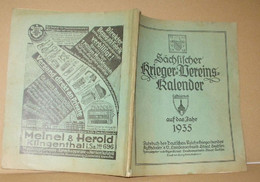 Sächsischer Krieger-Vereins-Kalender Aus Dem Jahr 1935 - Calendriers