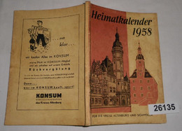 Heimatkalender Für Die Kreise Altenburg Und Schmölln 1958 - Kalender