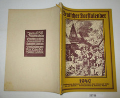 Deutscher Dorfkalender 1940 - 39. Jahrgang - Calendriers