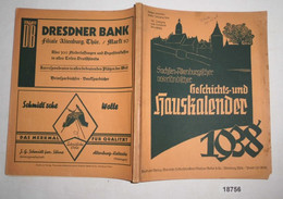 Sachsen-Altenburgischer Vaterländischer Geschichts- Und Hauskalender 1938 - Calendriers
