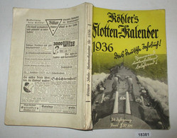 Köhlers Illustrierter Flotten-Kalender 1936 - Kalender