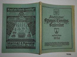 Sächsischer Krieger-Vereins-Kalender Auf Das Jahr 1936 - Kalender