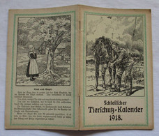 Schlesischer Tierschutz-Kalender 1918 - Calendriers