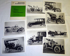 Historische Kraftfahrzeuge, Folge 2 Phaeton-Limousine-Gebrauchswagen, 9 Bilder, Sammelbildserien Des Verlages Bild Und H - Techniek