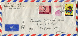 TAIWAN LETTRE PAR AVION DEPART MUCHA 1-4-71 TAIWAN CHINA POUR LA FRANCE - Lettres & Documents