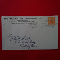 LETTRE NEW ZEALAND THE PRUDENTIAL ASSURANCE - Storia Postale