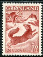 GREENLAND 1966 Sagas III: The Boy And The Fox MNH / **,  Michel 66 - Unused Stamps