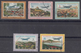 Portugal Macao Macau 1960 Airmail Mi#417-421 Used - Gebruikt