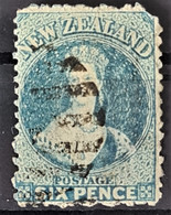 NEW ZEALAND 1871 - Canceled - Sc# 41 - 6d - Damaged On Upper Right Corner - Used Stamps