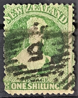NEW ZEALAND 1864 - Canceled - Sc# 30B - 1sh - Used Stamps