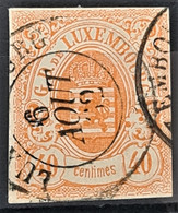 LUXEMBOURG 1859 - Canceled - Sc# 12 - 40c - 1859-1880 Coat Of Arms