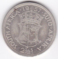 Afrique Du Sud , 2 1/2 Shillings 1957 Elizabeth II, En Argent , KM# 51 - Afrique Du Sud
