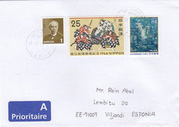 GOOD JAPAN Postal Cover To ESTONIA 2019 - Good Stamped: Art ; Person - Otros & Sin Clasificación