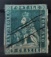 TOSCANA 1857/59 - Canceled - Sc# 13 - 2g - Toscana