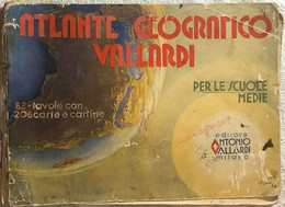 Atlante Geografico Vallardi Per Le Scuole Medie Di Aa.vv.,  Editore Antonio Vall - Ragazzi