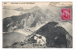 Carte Postale Rio De Janeiro 1911 Brasil Brésil Brazil Liège Belgique Pão De Açúcar - Lettres & Documents