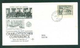 Conférence CHARLOTTETOWN Conference; Timbre Scott # 431 Stamp; Pli Premier Jour / First Day Cover (6566) - Storia Postale