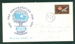 Conférence QUÉBEC Conference; Timbre Scott # 432 Stamp; Pli Premier Jour / First Day Cover (6568) - Storia Postale