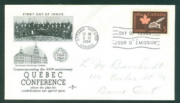 Conférence QUÉBEC Conference; Timbre Scott # 432 Stamp; Pli Premier Jour / First Day Cover (6570) - Briefe U. Dokumente