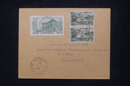 GUYANE - Révolution + Expo De 1937 En Paire Sur Enveloppe De Cayenne Pour Cayenne En 1942 - L 103906 - Lettres & Documents