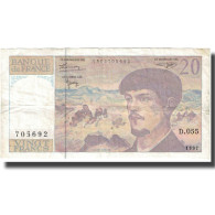 France, 20 Francs, Debussy, 1997, TTB, Fayette:66 Ter.2, KM:151i - 20 F 1980-1997 ''Debussy''