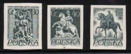 POLAND SLANIA RARE WW2 GHETTO HEROES MONUMENTS BLACK PROOF JUDAICA Horses Sculpture Art World War II - Essais & Réimpressions