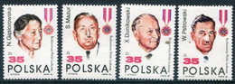 POLAND 1989 Orders Of The People's Republic MNH / **.  Michel 3207-10 - Unused Stamps