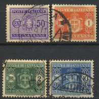 Italia, 1946, Segnatasse, Stemma Sabaudo Senza Fasci, 50 C., 1-2 L., 10 L., Usati - Portomarken