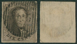Médaillon - N°10 Margé (coin Supérieur Gauche Au Filet) Obl D113 "Jauche" - 1858-1862 Medaillen (9/12)