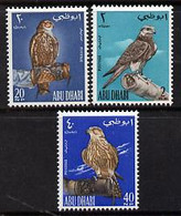 Abu Dhabi 1965 Falconry Set Of 3 U/M, SG 12-14 - Abu Dhabi