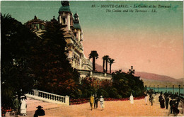 CPA AK MONACO - MONTE-CARLO - Le Casino Et Les Terrasses (476812) - Terrassen