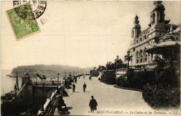 CPA AK MONACO - MONTE-CARLO - Le Casino Et Les Terrasses (477200) - Terrassen