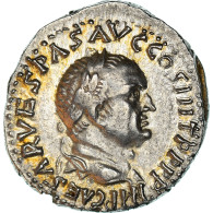 Monnaie, Vespasien, Denier, 71, Ephesos, Rare, SUP+, Argent, RIC:1430 - The Flavians (69 AD To 96 AD)