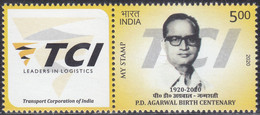 India - My Stamp New Issue 22-12-2020  (Yvert 3389) - Ungebraucht