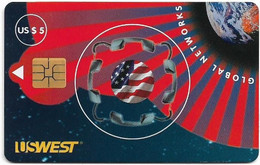 USA - U.S. West (Chip) - Joint Global Card Series Puzzle Piece 'D', 10.1996, 5$, 8.000ex, Mint - Chipkaarten