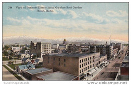 View Of Business Section From Owyhee Roof Garden Boise Iowa - Boise