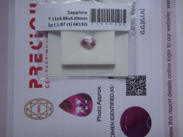 LaZooRo: Sapphire 1.07ct - Certificate - Zaffiro