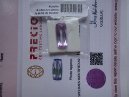 LaZooRo: Kunzite 8.96ct - Certificate - Autres & Non Classés