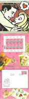 Norway 2003 Valentin Day   Mi 1462 MNH Sheet And FDC Single In Folder - Lettres & Documents